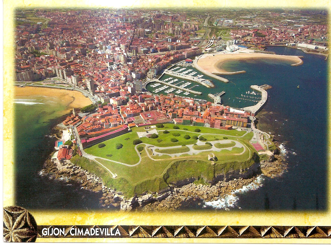 Imagen Postal Cimadevilla Gij&oacute;n